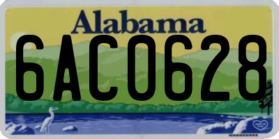 AL license plate 6AC0628