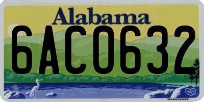 AL license plate 6AC0632