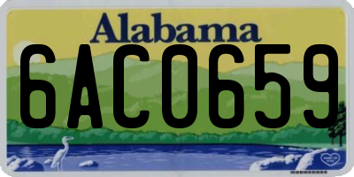 AL license plate 6AC0659