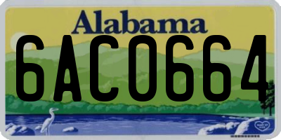 AL license plate 6AC0664