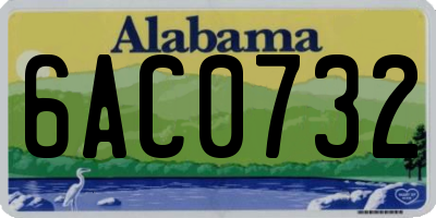 AL license plate 6AC0732