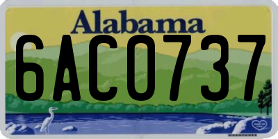 AL license plate 6AC0737