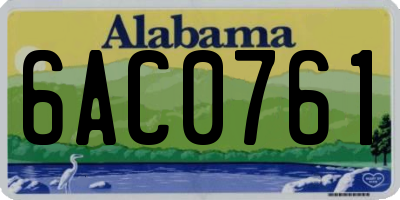 AL license plate 6AC0761