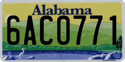 AL license plate 6AC0771