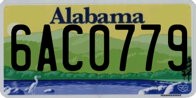 AL license plate 6AC0779