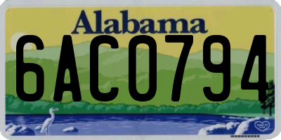 AL license plate 6AC0794