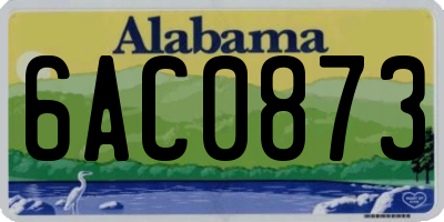AL license plate 6AC0873