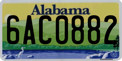 AL license plate 6AC0882