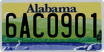 AL license plate 6AC0901