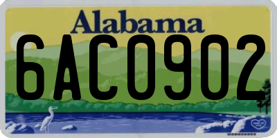 AL license plate 6AC0902