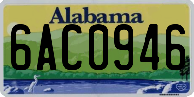 AL license plate 6AC0946