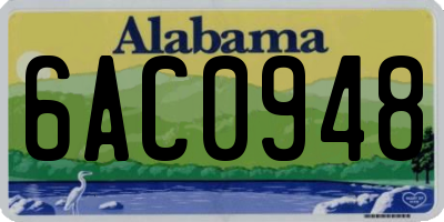 AL license plate 6AC0948