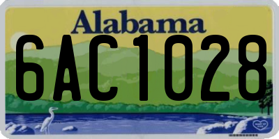 AL license plate 6AC1028