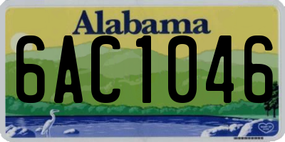 AL license plate 6AC1046