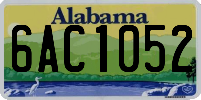 AL license plate 6AC1052