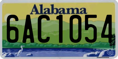 AL license plate 6AC1054