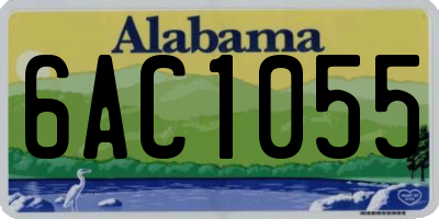 AL license plate 6AC1055