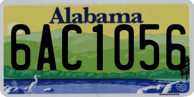 AL license plate 6AC1056