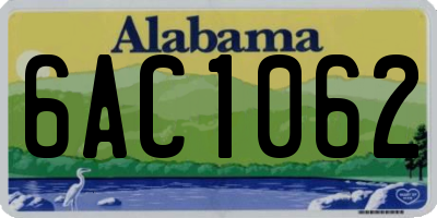 AL license plate 6AC1062