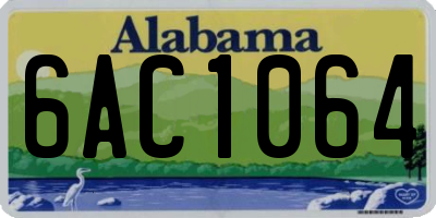 AL license plate 6AC1064