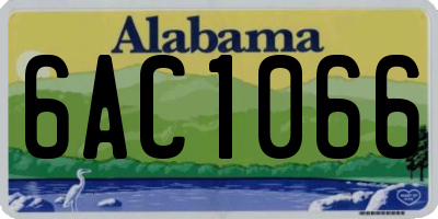 AL license plate 6AC1066
