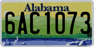 AL license plate 6AC1073