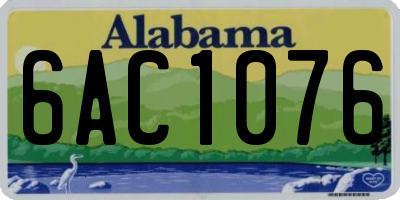AL license plate 6AC1076