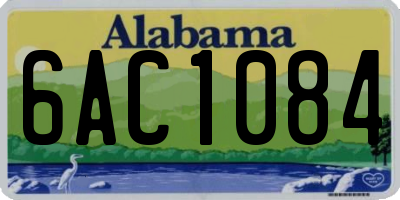 AL license plate 6AC1084