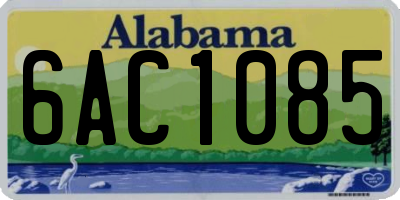 AL license plate 6AC1085