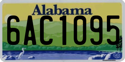 AL license plate 6AC1095
