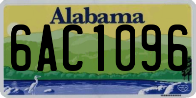 AL license plate 6AC1096