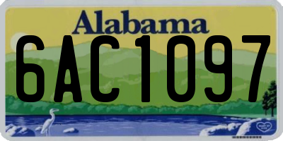 AL license plate 6AC1097