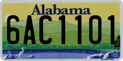 AL license plate 6AC1101