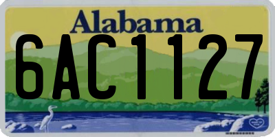 AL license plate 6AC1127