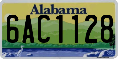 AL license plate 6AC1128