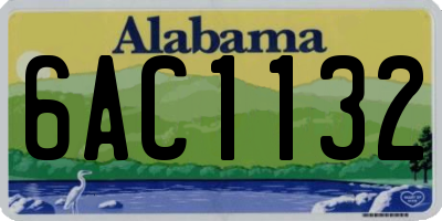 AL license plate 6AC1132