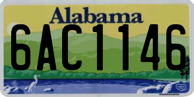AL license plate 6AC1146