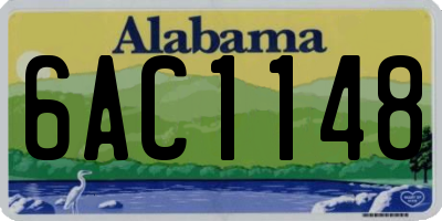 AL license plate 6AC1148