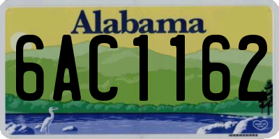 AL license plate 6AC1162