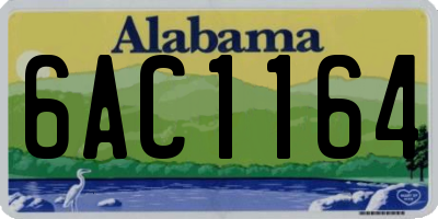 AL license plate 6AC1164
