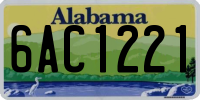 AL license plate 6AC1221