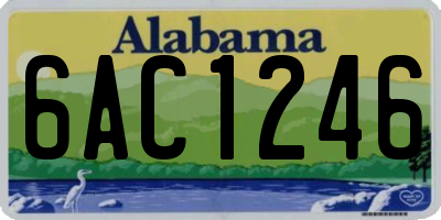 AL license plate 6AC1246