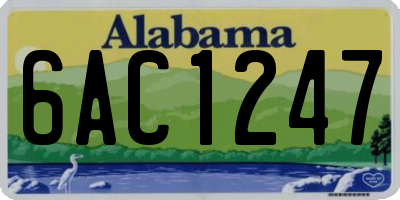 AL license plate 6AC1247