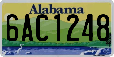 AL license plate 6AC1248