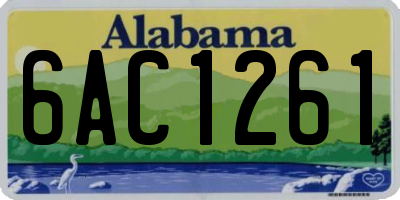 AL license plate 6AC1261