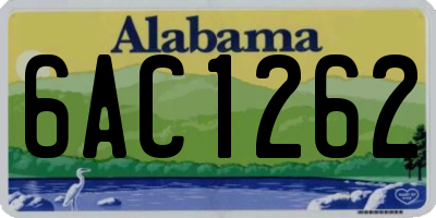 AL license plate 6AC1262