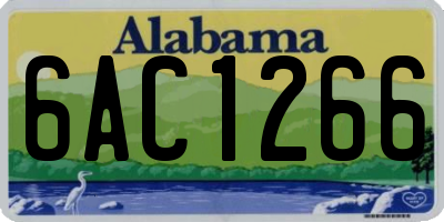 AL license plate 6AC1266