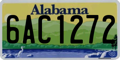 AL license plate 6AC1272