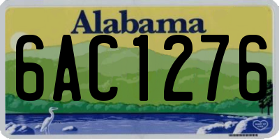 AL license plate 6AC1276