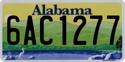 AL license plate 6AC1277